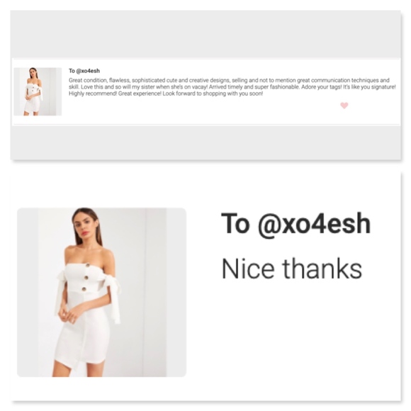 Buttoned Front Ties Off Shoulders Wrap Dress White - Picture 8 of 8